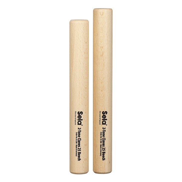 Sela 2-Tone Claves 25, Beech