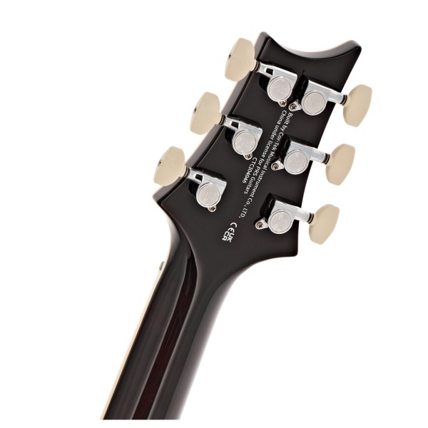 PRS SE Hollowbody II Piezo, Orange Tiger Smokeburst (2026) - back of headstock