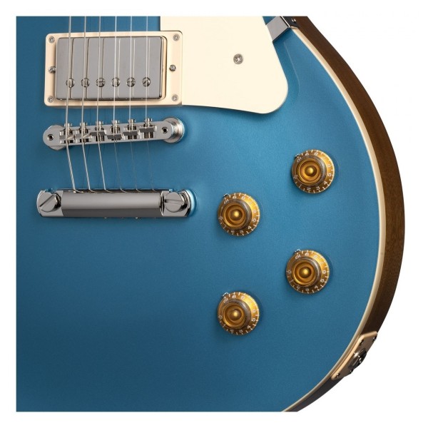 Gibson Les Paul Standard 60s Plain Top, Pelham Blue Top w/ 3 Free Maestro Pedals - controls