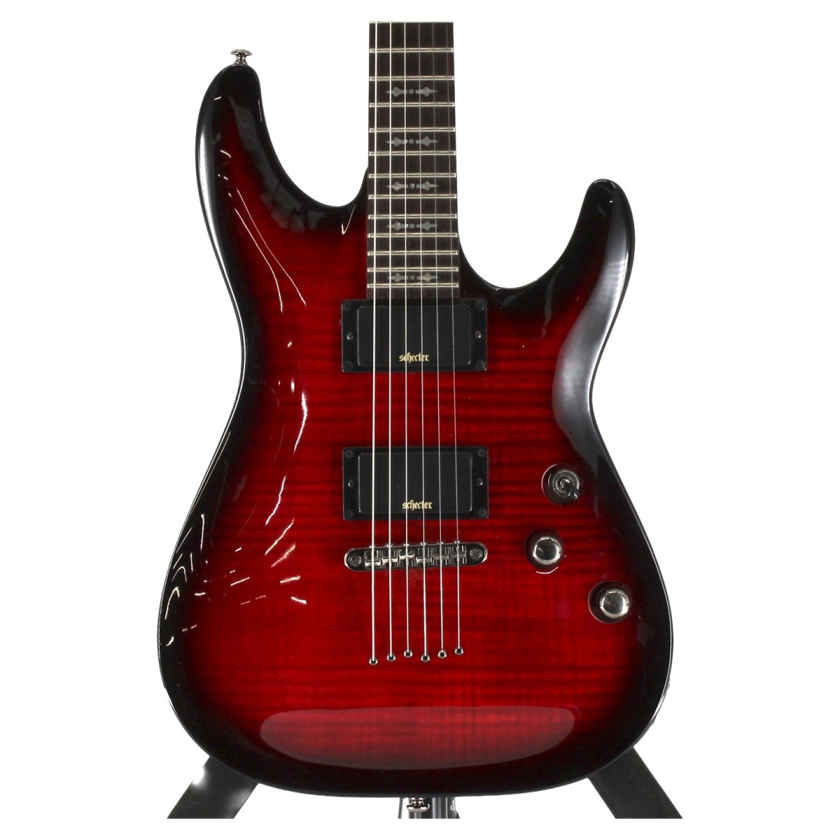 Schecter Demon 6, Crimson Red Burst - Secondhand at Gear4music