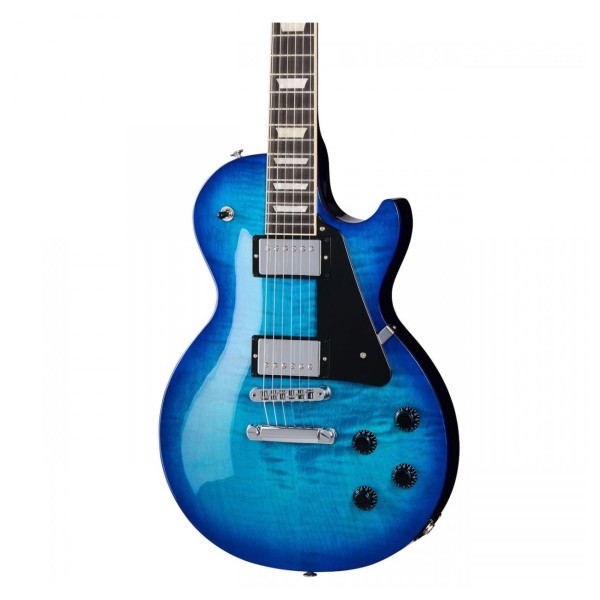 Gibson Les Paul Studio Session, Cobalt Burst w/ 3 Free Maestro Pedals - body