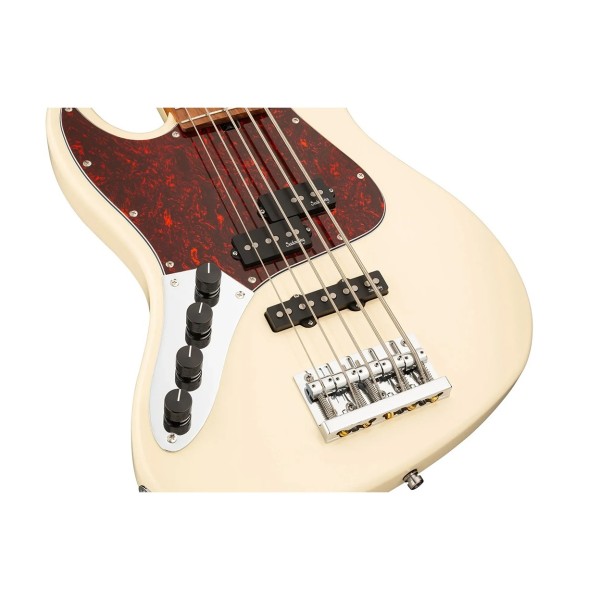 Sadowsky MetroExpress Hybrid P/J 21 5 String Left Handed Bass, Solid Olympic White