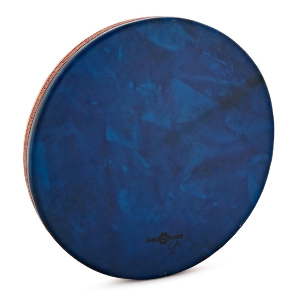Gear4music Life 18 x 3" Ocean Drum with Goat Skin Head, Blue