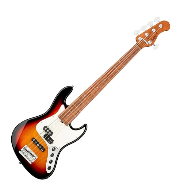 Sadowsky MetroExpress Hybrid P/J 21 5 String Bass, Tobacco Sunburst Trans