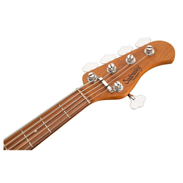 Sadowsky MetroExpress Hybrid P/J 21 5 String Bass, Tobacco Sunburst Trans