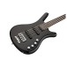 Warwick RockBass Corvette Basic Medium Scale Bass, Solid Black High Polish