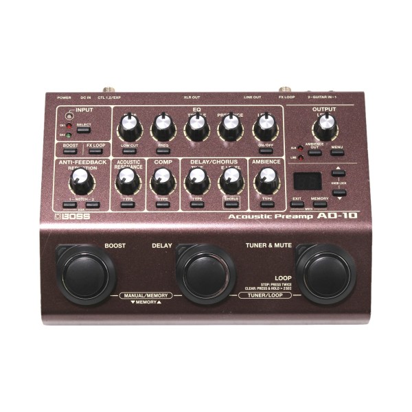 Boss AD-10 Acoustic Preamp - Secondhand at Gear4music