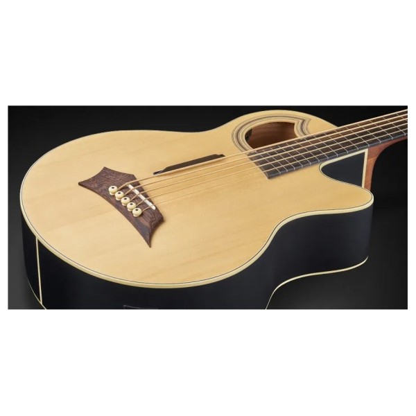 Warwick RockBass Alien Standard 5 String Fretless Acoustic Bass, Natural