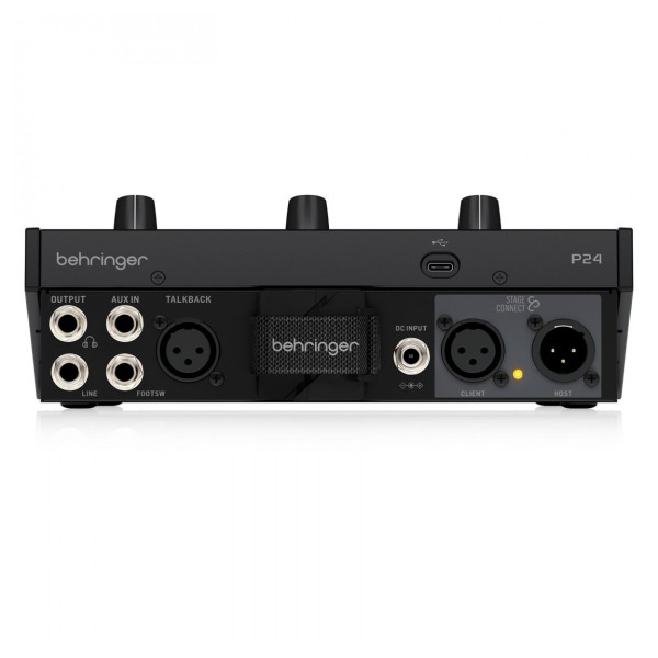 Behringer P24 StageConnect Personal Monitor Mixer, Rear
