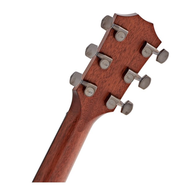 Taylor 814e Grand Auditorium, V-Class Natural - back of headstock