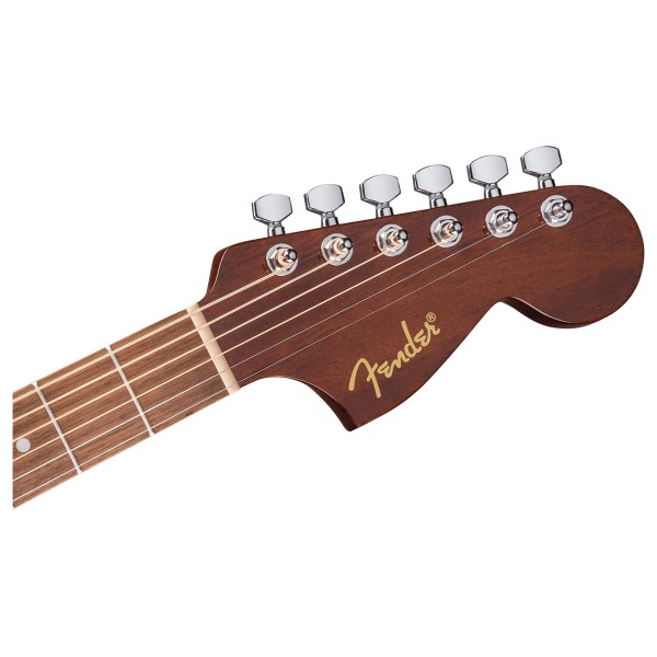 Fender California Standard Monterey Electroacoustic with Accessory Pack Builder - headstock