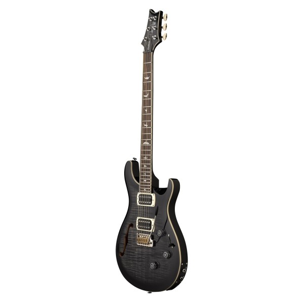 PRS SE Custom 24 Semi-Hollow Piezo, Charcoal Burst (2026) - side