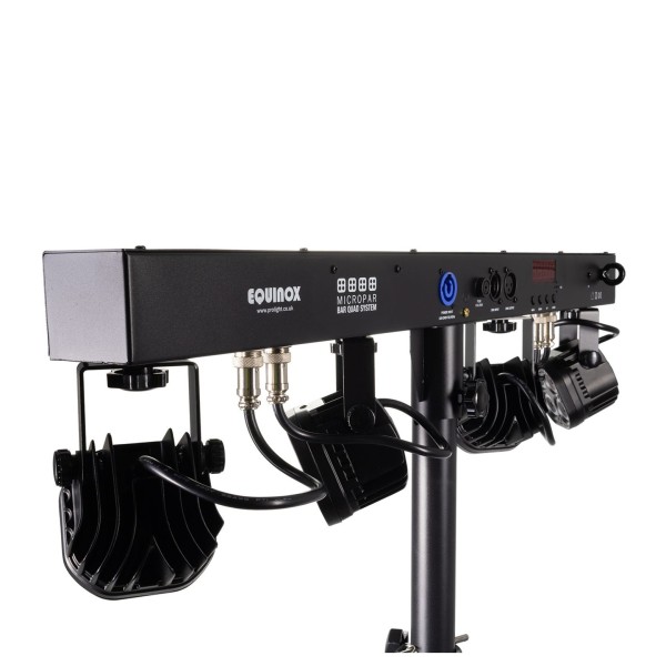 Equinox MicroPar Bar Quad System, Rear Left Angle