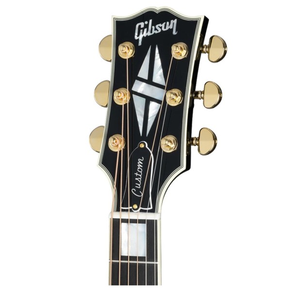 Gibson Songwriter Cutaway Custom, Ebony - headstock