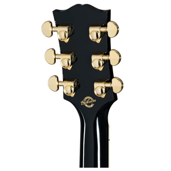Gibson Songwriter Cutaway Custom, Ebony - back of headstock