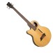 Warwick RockBass Alien Deluxe Hybrid Thinline Left Handed Acoustic Bass, Natural