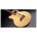 Warwick RockBass Alien Deluxe Hybrid Thinline Left Handed Acoustic Bass, Natural