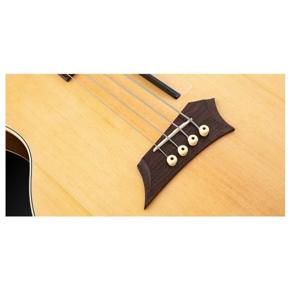 Warwick RockBass Alien Deluxe Hybrid Thinline Left Handed Acoustic Bass, Natural