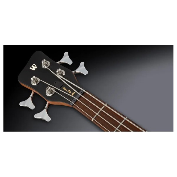 Warwick RockBass Alien Deluxe Hybrid Thinline Left Handed Acoustic Bass, Natural
