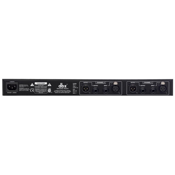 dbx 215s Dual 15-Band Constant Q Graphic EQ Rear