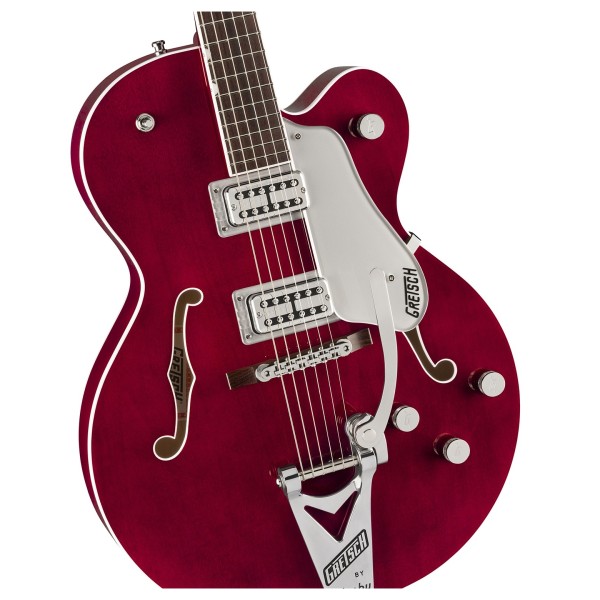 Gretsch Tennessean Hollow Body with String-Thru Bigsby, Rosewood Fingerboard, Deep Cherry - Bridge