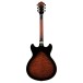 Ibanez AS93QMSP, Dark Brown Sunburst back 