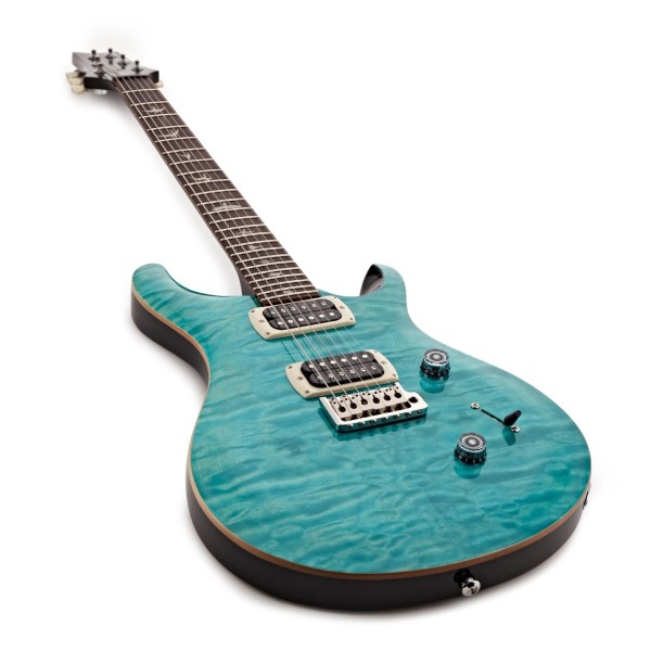 PRS SE Custom 24 Quilt, Sapphire (2026) - angled shot
