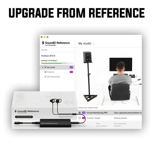 Sonarworks Upgrade from Reference - SoundID Virtual Monitoring Pro (With Binaural Headset Mic) - Main