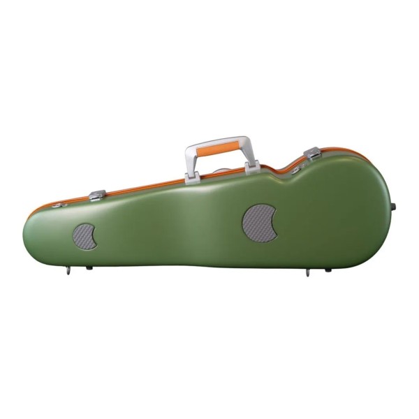 BAM Graffiti Hightech Contoured Violin Case, Green & Orange