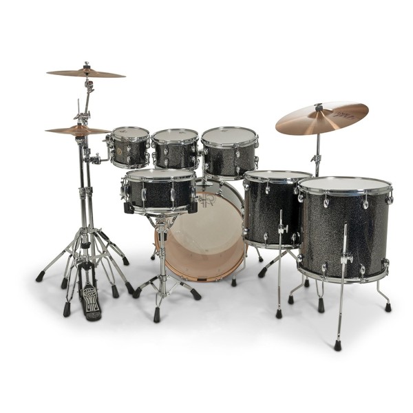 Gretsch Catalina Maple 22" 7pc Shell Pack, Black Stardust