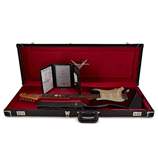 Fender Custom Shop 1960 Stratocaster Journeyman Relic, Aged Black - case interior 