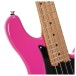 Cort GB Short Scale Bass, Fandango Purple - neck joint
