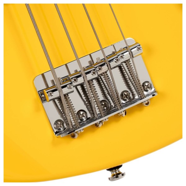 Cort GB Short Scale Bass, Yellow Crush - bridge