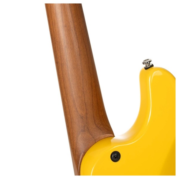 Cort GB Short Scale Bass, Yellow Crush - back of neck