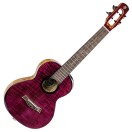 Flight Songbird Tenor Slimline Elektro-Ukulele, massiv Flamed Maple