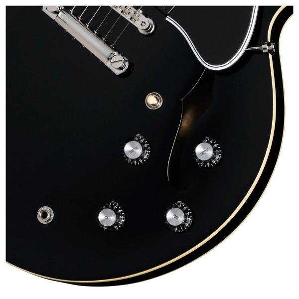Epiphone 1962 ES-335 Reissue, Aged Ebony - controls