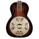 Gretsch G9240 Alligator Biscuit Roundneck Resonator, 2-Color Sunburst front close up view