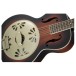 Gretsch G9240 Alligator Biscuit Roundneck Resonator, 2-Color Sunburst front close up angle view
