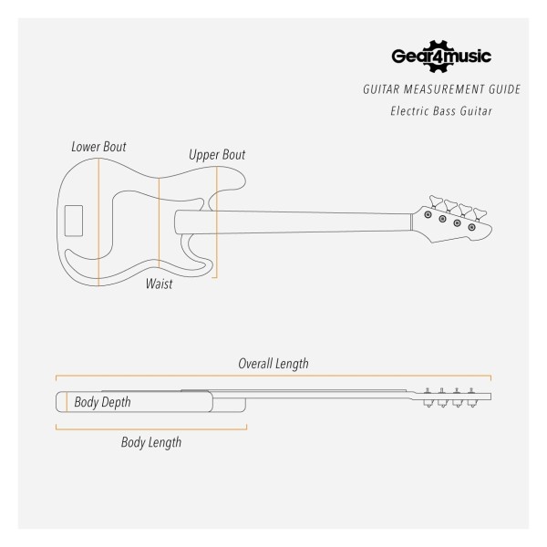 Bass Guitar Gig Bag by Gear4music, 3/4 Size
