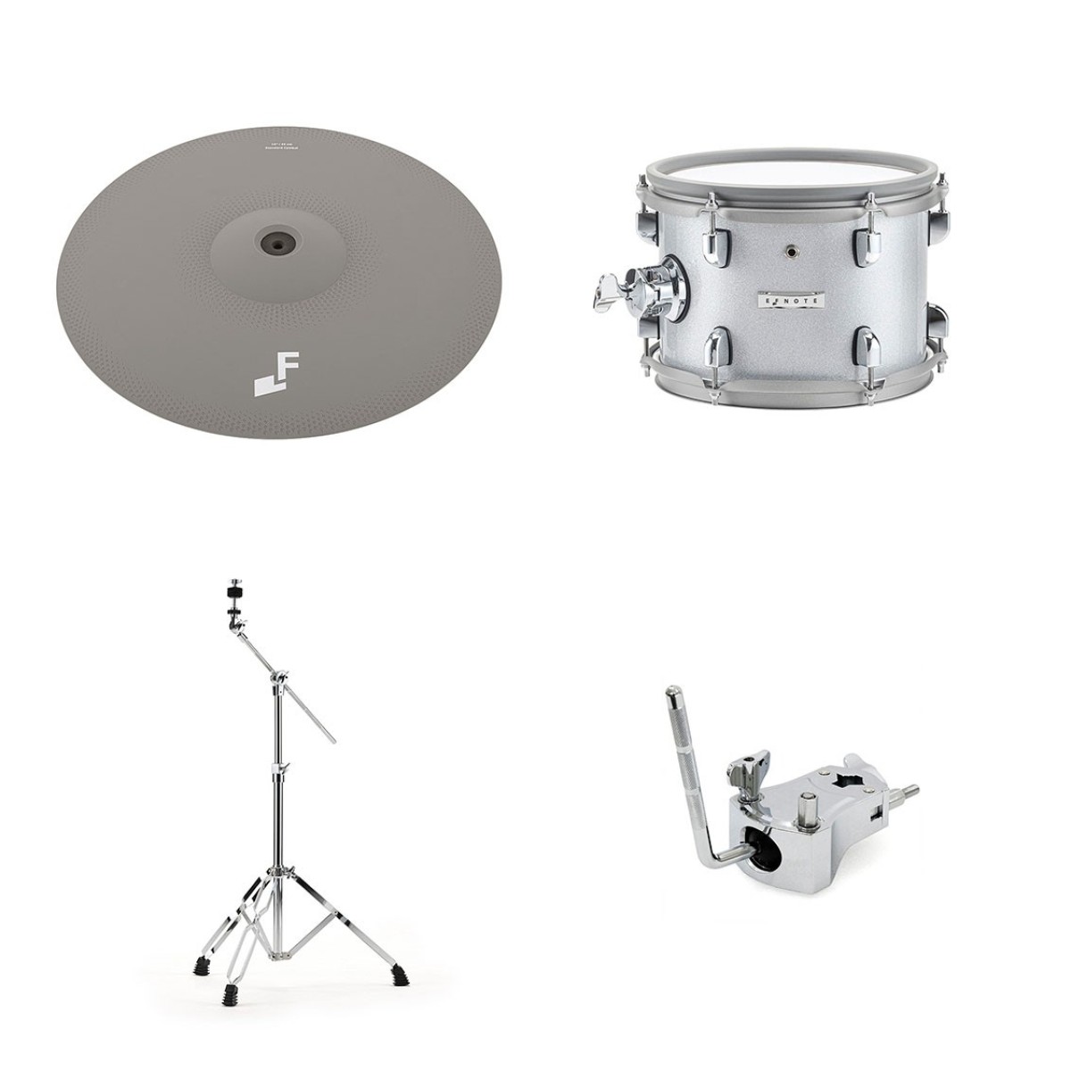 Ef-Note 7 Electronic Drum Kit Expansion Pack 1 White Sparkle