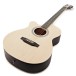 Single Cutaway Left Handed Acoustic Guitar by Gear4music, Natural