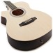 Single Cutaway Left Handed Acoustic Guitar by Gear4music, Natural