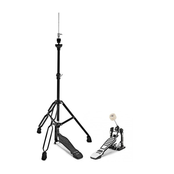 Hi-Hat Stand and Kick Drum Pedal Pack by Gear4music