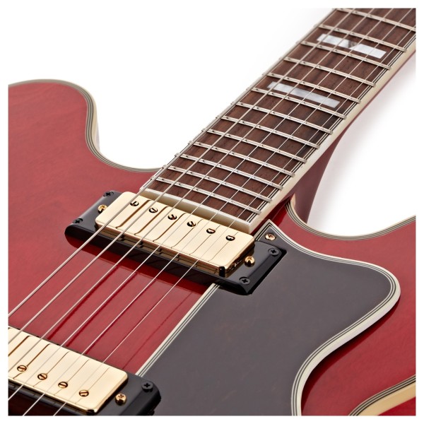Epiphone Masterbilt Gem Archer Sheraton, Cherry Red - upper frets