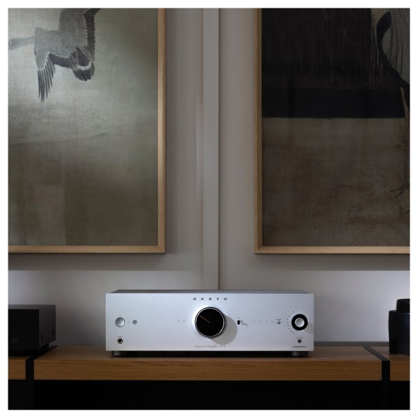 Onkyo Icon A-50 Network Integrated Amplifier, Silver lifestyle 1 