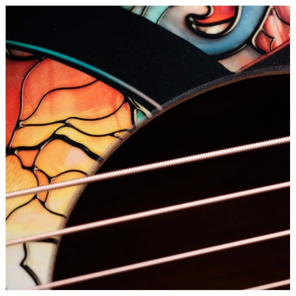Taylor ZEDD GS Mini Telos Special Edition - closeup of soundhole