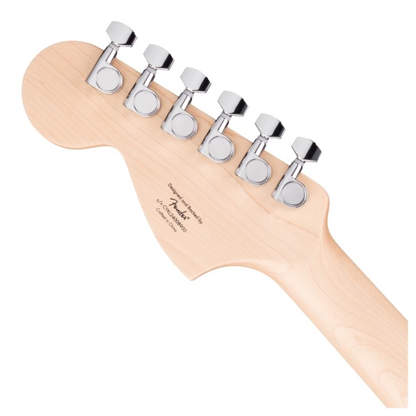 Squier FSR Affinity Jaguar LRL, Shell Pink Headstock