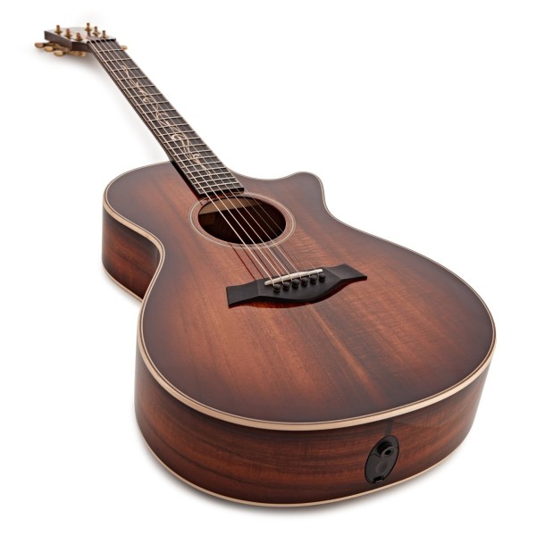 Taylor K22ce Electro Acoustic, Shaded Edgeburst #1204033121 - angled shot