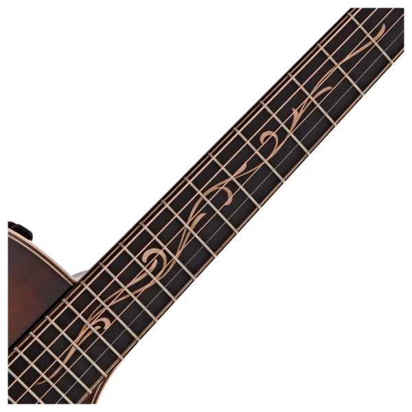 Taylor K22ce Electro Acoustic, Shaded Edgeburst #1204033121 - fretboard