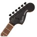 Squier FSR Affinity Jaguar, Metallic Black, Headstock